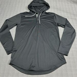 Bylt‎ Hoodie Mens Small Grey 1/4 Snap Up Pullover Premium Basics Performance